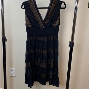 Black lace party dress